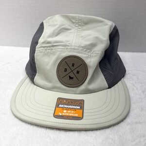 Richardson 932 R-Active 5 Panel Camper Hat Tan Grey Water Repellent UPF 50+ Cap